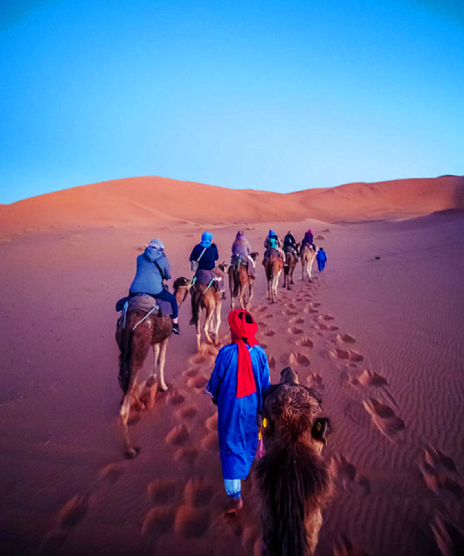 Luxury desert camp in the Moroccan Sahara